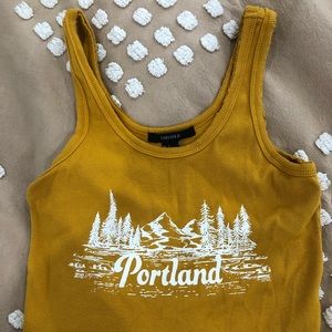 Forever 21 Crop top city tee